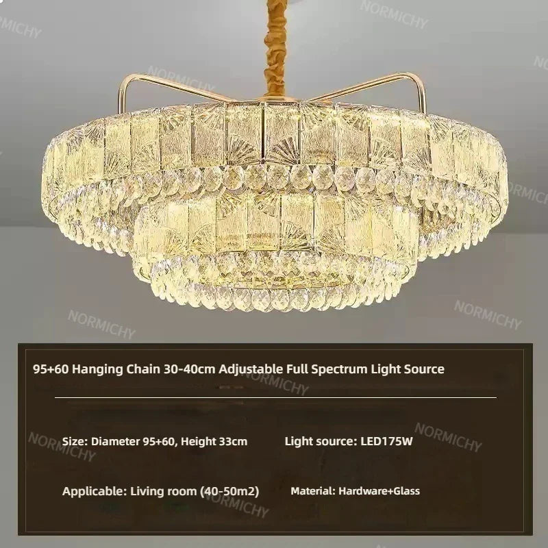 Afralia™ Luxury Crystal Pendant Light for High-End Atmosphere