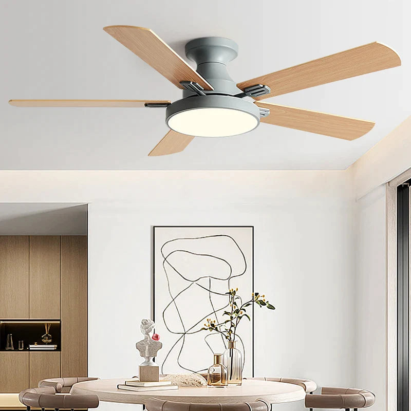 Afralia™ 56" Low Floor Ceiling Fan Light | Indoor Living Room Chandelier | Modern Design