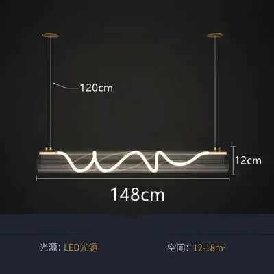 Afralia™ LED Long Tube Pendant Lights: Stylish Lighting for Home, Restaurant, and Bar