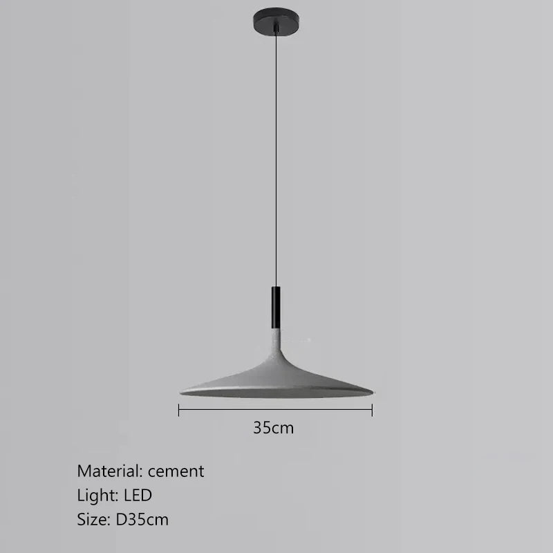 Afralia™ Cement UFO LED Pendant Lights for Dining Room Decor & Home Lighting