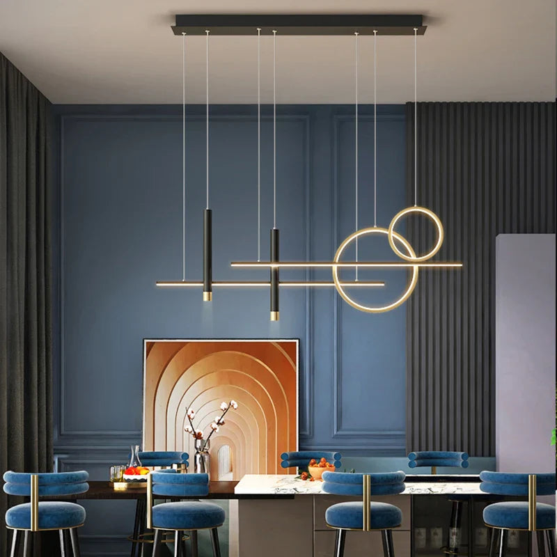 Afralia™ Minimalist LED Pendant Lights for Home Decor Indoor Lighting