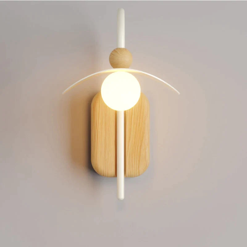 Afralia™ Nordic Wood Wall Sconce LED Lamp for Living Room, Office, Restaurant - G9 Fixture