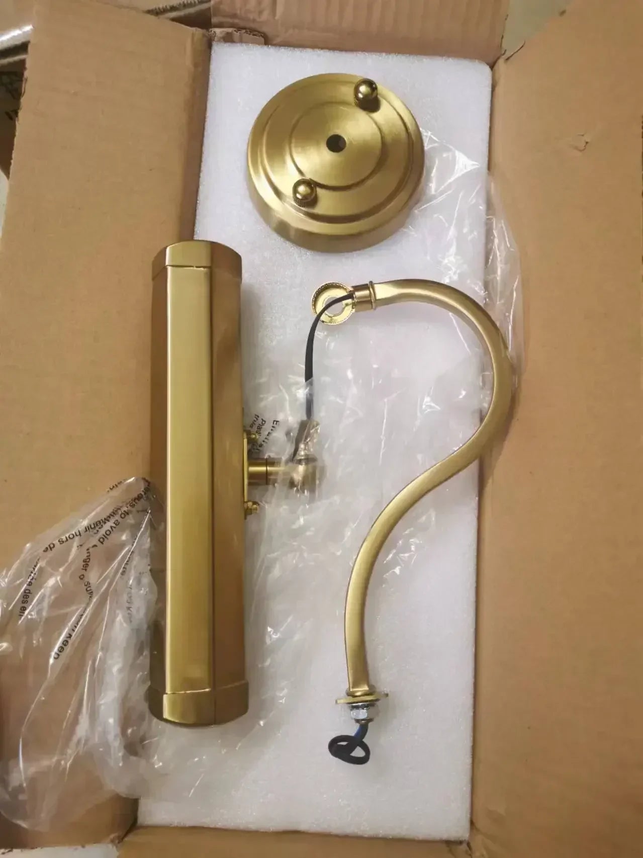 Afralia™ Gold Mirror Headlight Wall Light - Modern Bedroom Reading Lamp Art Deco