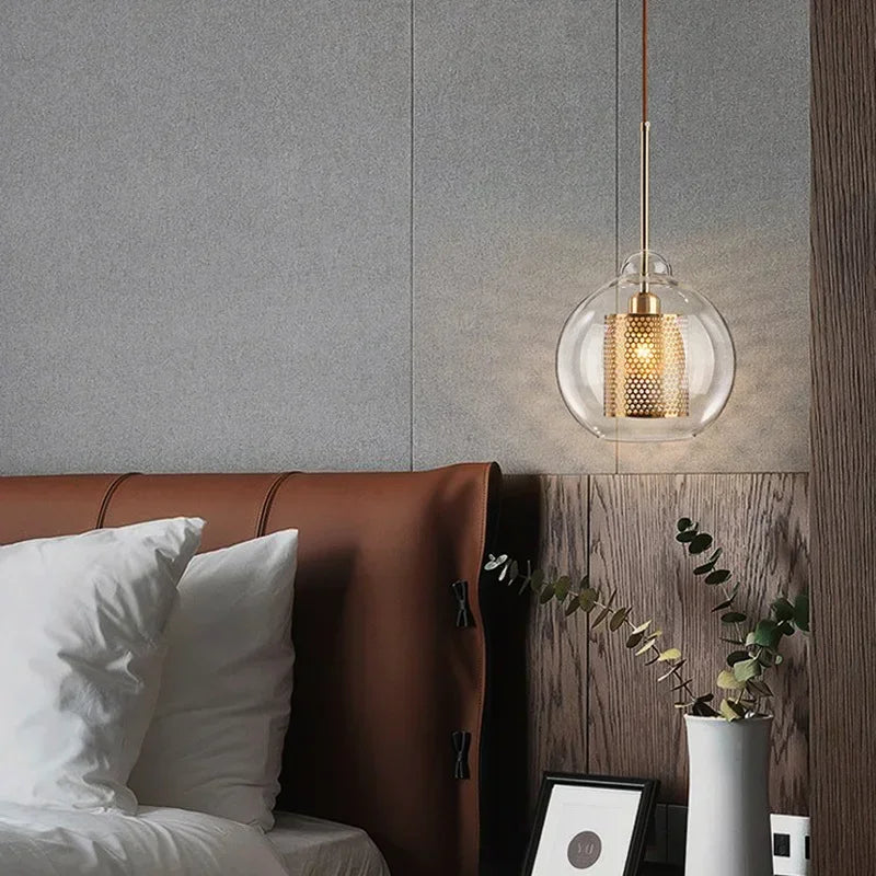 Afralia™ Modern Glass Ceiling Chandelier Luxury Pendant Light for Dining & Bedroom