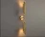 Afralia™ Gold LED Copper Wall Lamp Sconce for Living Dining Bedroom