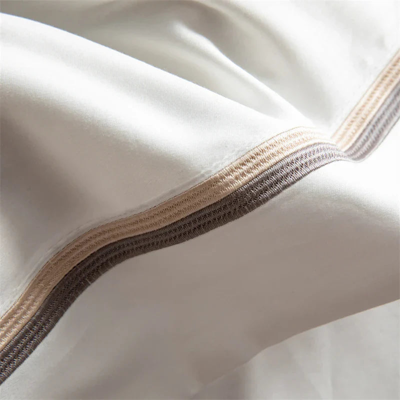 Afralia™ 1000TC Egyptian Cotton Hotel Style Embroidery Bedding Set