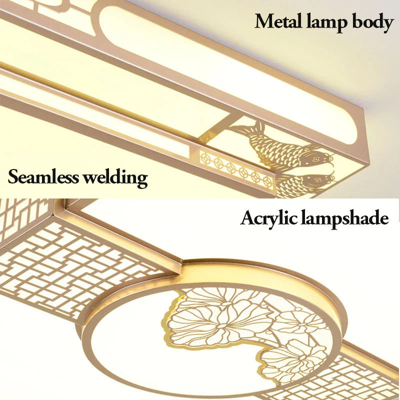 Afralia™ Classic Style LED Ceiling Lamp for Home Indoor Lighting