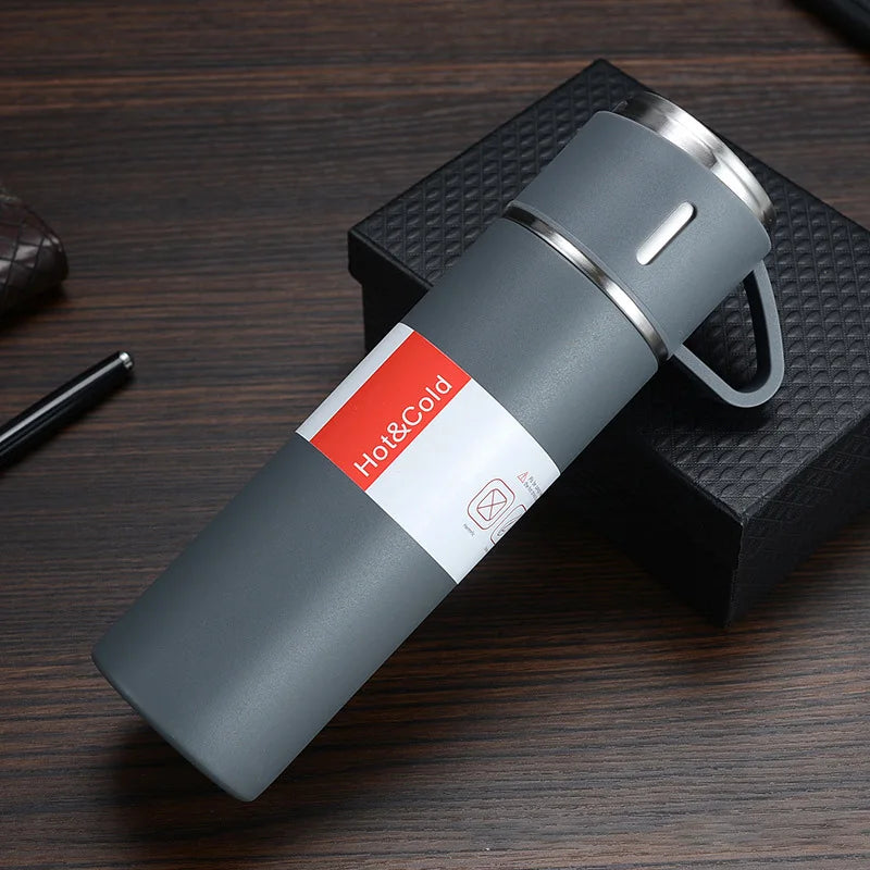 Afralia™ 500ML Stainless Steel Vacuum Insulated Water Bottle - Ideal for Hot and Cold Drinks