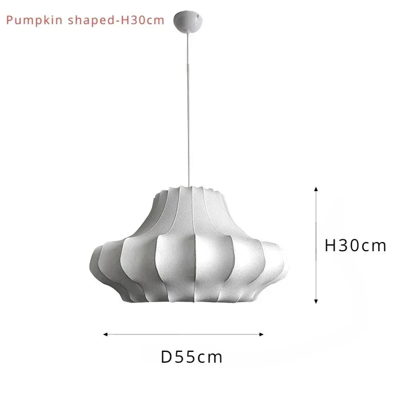 Afralia™ Wabi Sabi Silk Chandelier: Modern Designer Pendant Lighting for Living, Dining & Bedroom