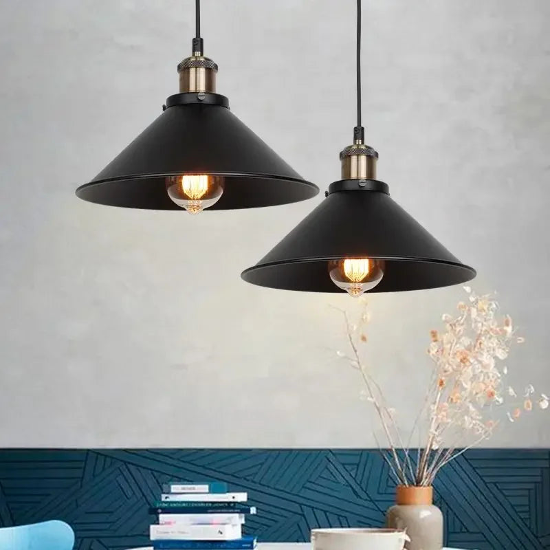 Afralia™ Retro Pendant Lamp - Vintage Industrial Loft Chandelier