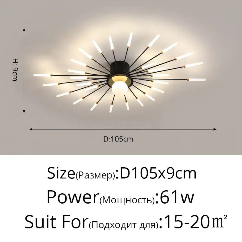 Afralia™ LED Modern Ceiling Lights for Bedroom, Hall & Living Room