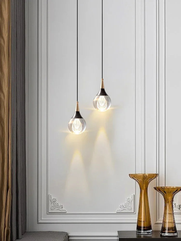 Afralia™ Crystal LED Ball Pendant Chandelier for Dining Room, Bedroom, Kitchen, and Restaurant decor