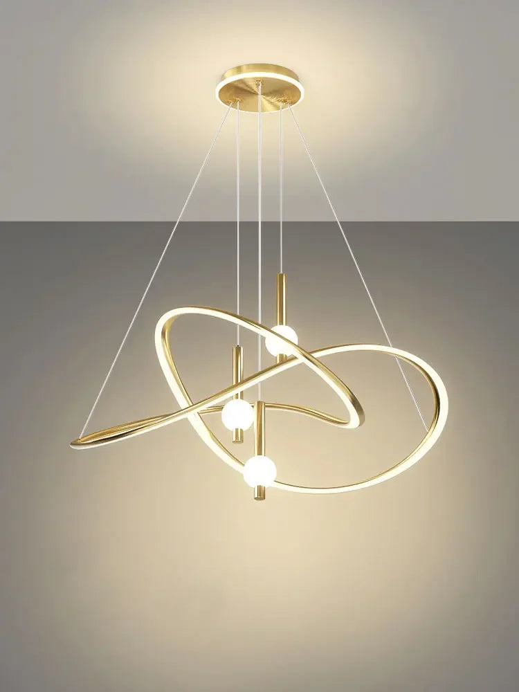 Afralia™ Modern Designer LED Chandelier Light 2023 for Home Décor