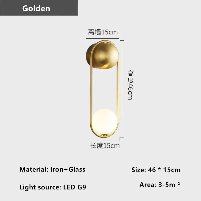 Afralia™ LED Wall Lamp: Modern Nordic Light for Bedroom, Corridor & More