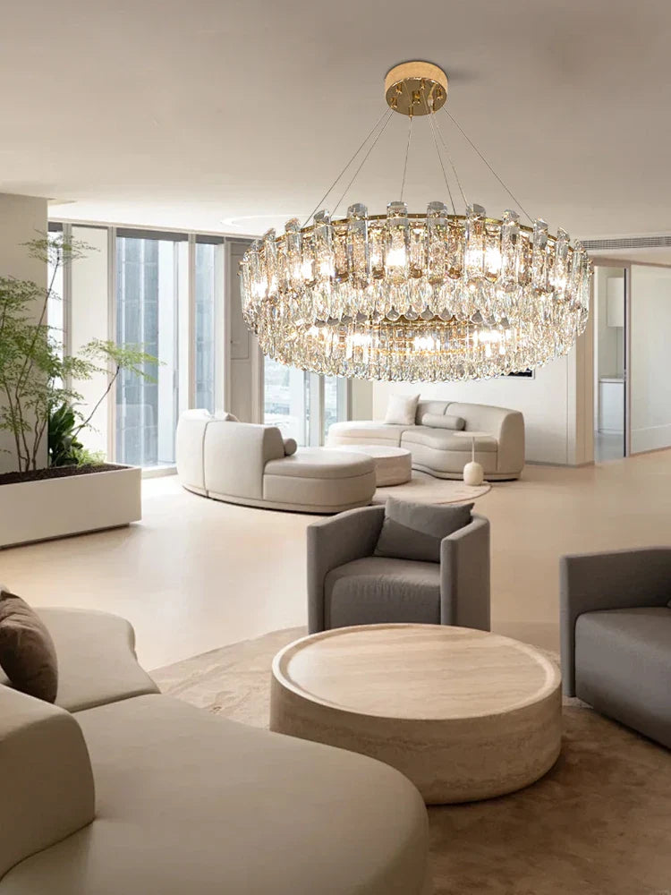 Afralia™ Nordic Crystal Pendant Lights: Elegant Luxury Hanglamp for Dining Table Décor