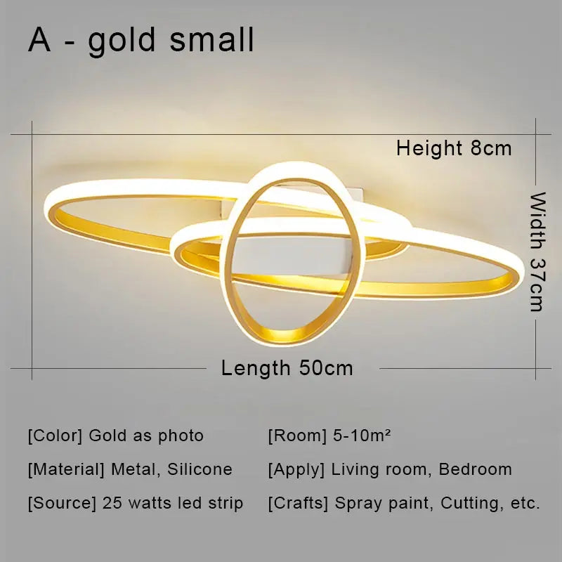 Afralia™ Black LED Chandelier Ceiling Light Remote Control Fixture for Living Room, Bedroom & Kitchen