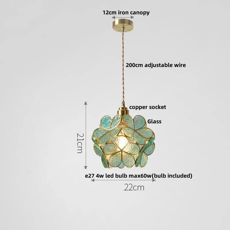 Afralia™ Glass Copper LED Pendant & Luxury Hanging Light Fixture