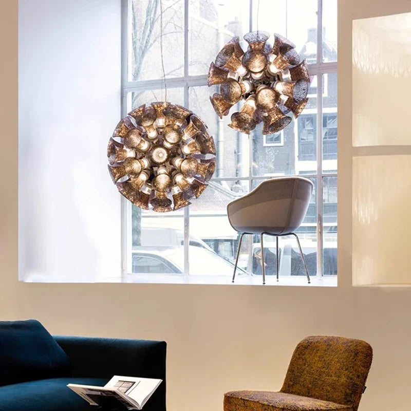 Afralia™ Designer Luxury Chalice Lamp for Living Room Bedroom Hotel Project Décor Home LED Suspension Luminaire