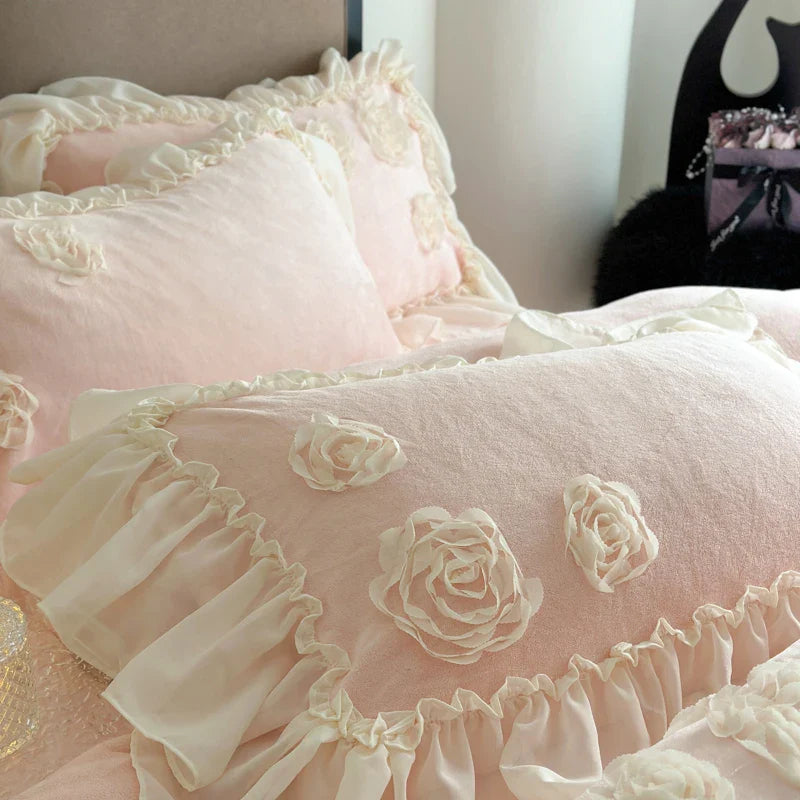 Afralia™ Princess French Flowers Bedding Set
