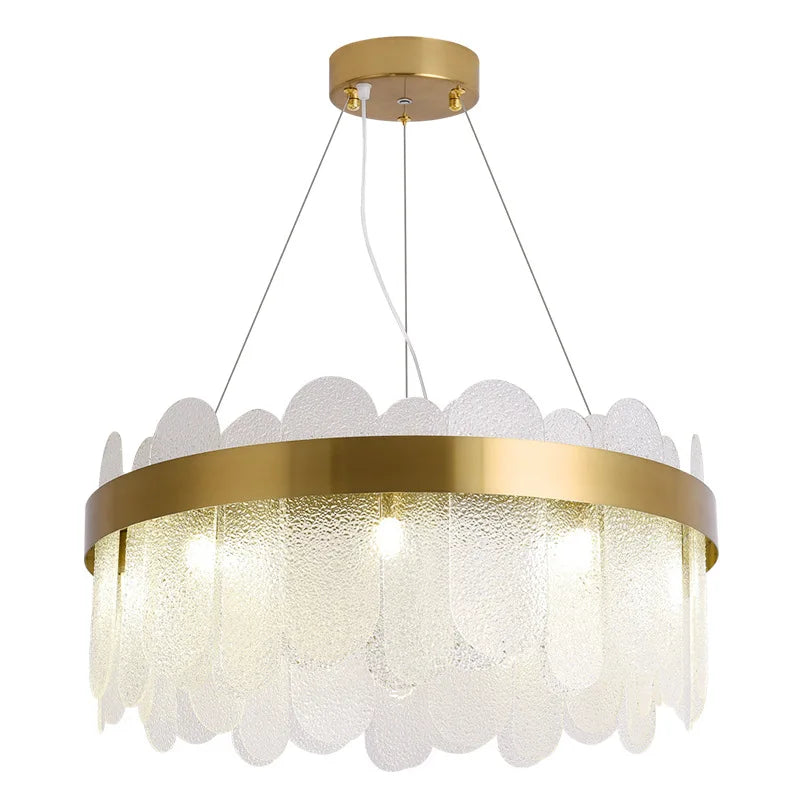 Afralia™ LED Crystal Chandelier Pendant Light for Living Room & Restaurant