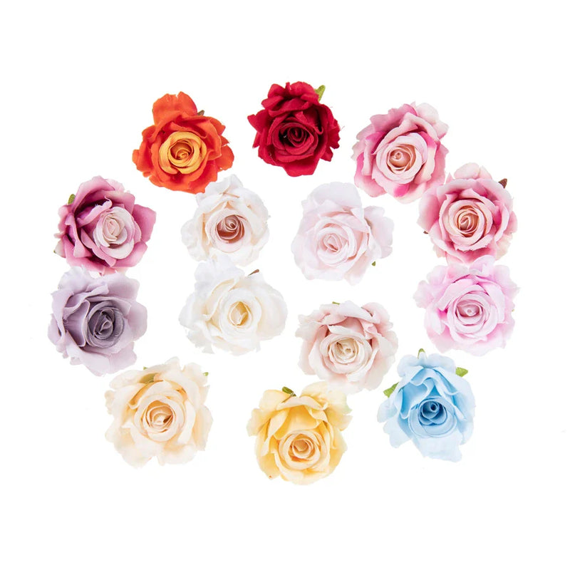 Afralia™ Silk Roses Head - Wedding Home Decor DIY Bridal Accessories