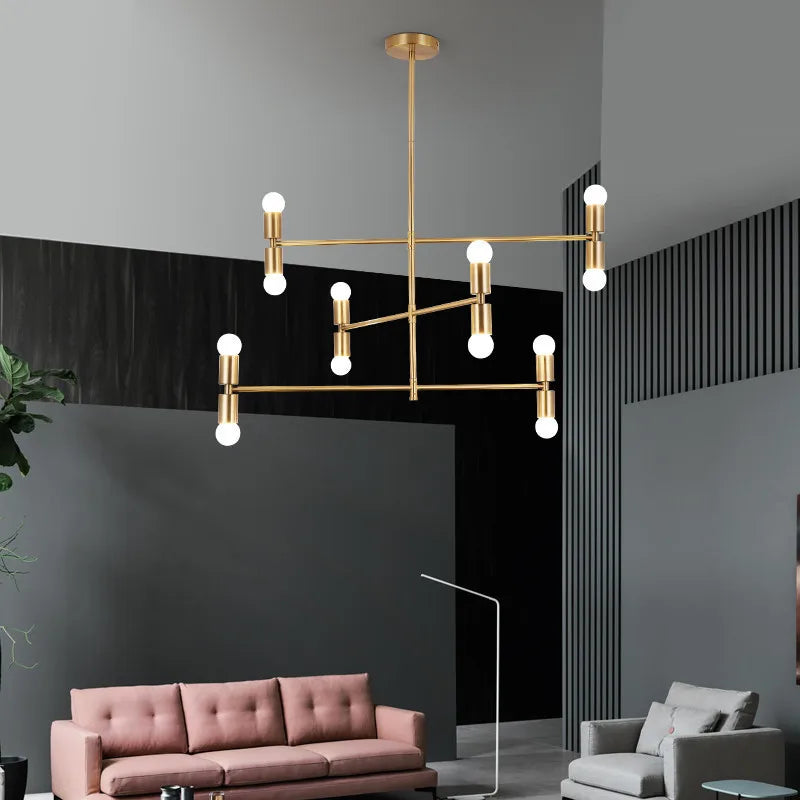 Afralia™ Nordic Iron Herringbone Pendant Light with Glass Ball Bubble for Modern Living Spaces