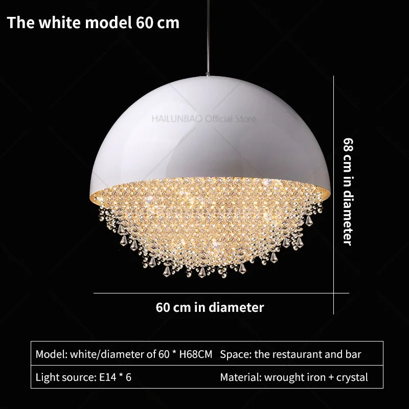 Afralia™ Crystal Chandelier: Nordic Luxury Lighting for Living Room, Bedroom, and Dining Area