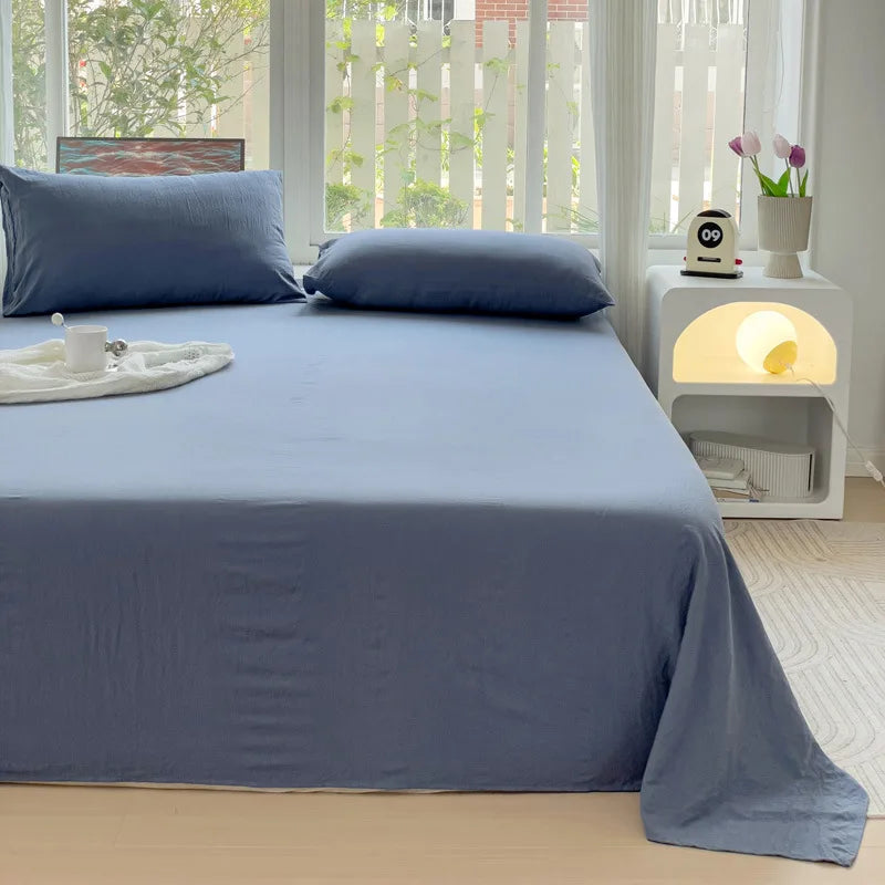 Afralia™ Checkered Single Bed Sheet - Skin-Friendly and All Seasons Bed Linen