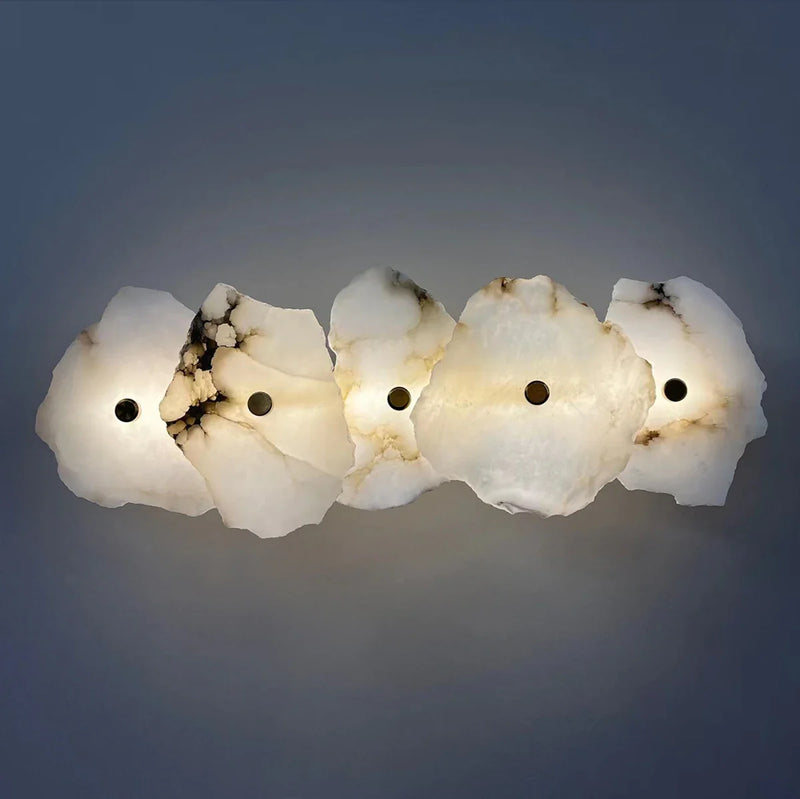 Afralia™ Brass Marble Wall Lamp: Luxury Sconce for Bedroom Living Dining Room Decor