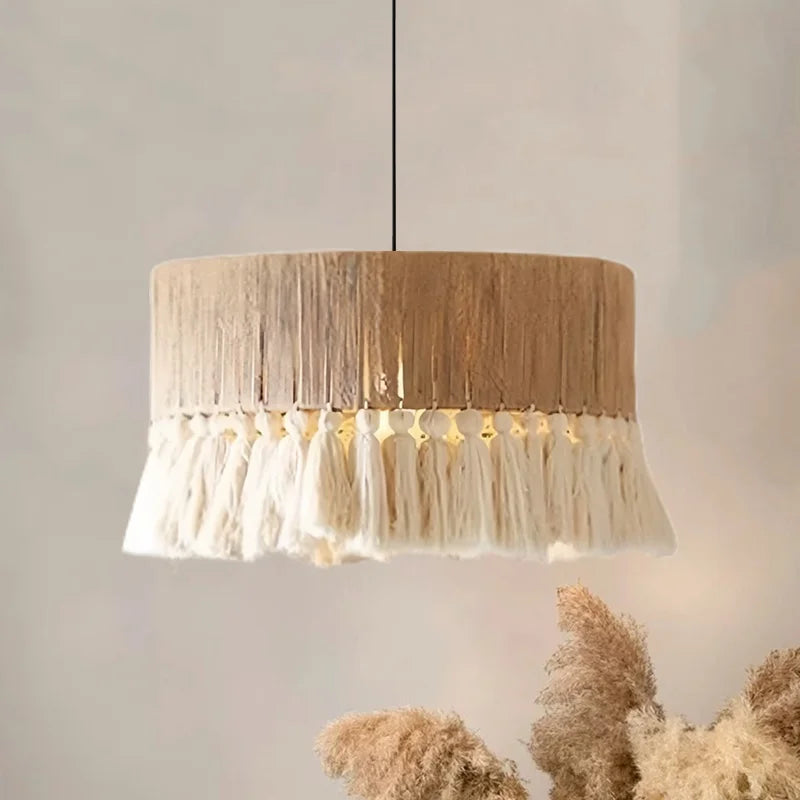 Afralia™ Hemp Rope E27 LED Pendant Lights Chandelier Lighting - Nordic Minimalism