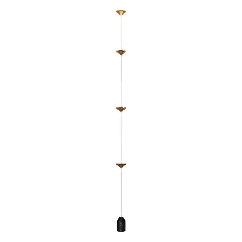 Afralia™ Cone Design Art Iron Hanging Cable Floor Lamp