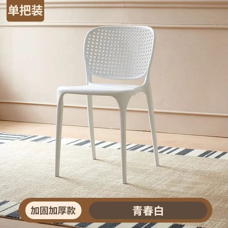 Afralia™ Stackable Dining Chairs with Backrest and Armrests