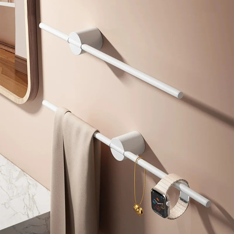 Afralia™ Stainless Steel Towel Holder Rack Bar for Bathroom Accessories