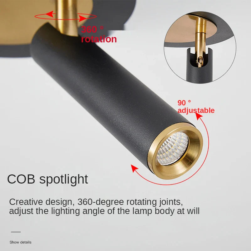 Afralia™ Rotatable Spotlight Pendant Lamp for Modern Bedroom, Living Room, and Kitchen Lighting