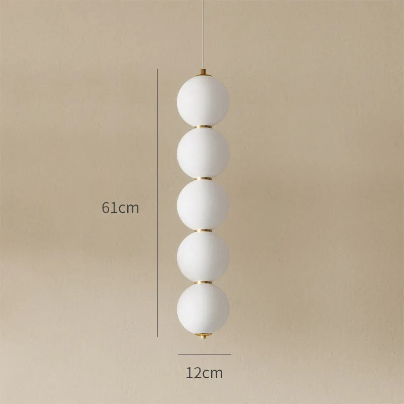 Afralia™ Glass Ball Chandelier Pendant Light for Living Bedroom