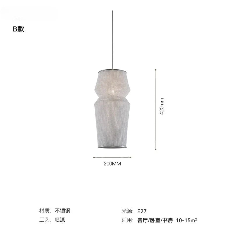 Afralia™ Stainless Steel Pendant Lights LED E27 Modern Art Decor for Home, Living Room, Bedroom