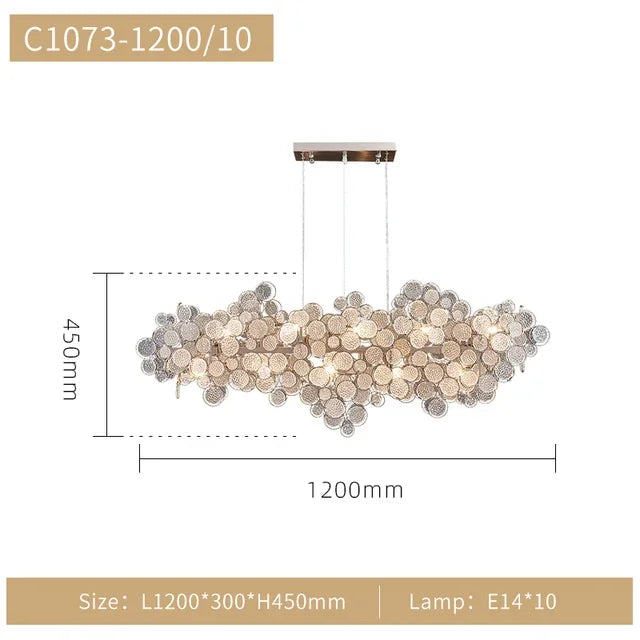 Afralia™ Nordic Lux LED Ceiling Chandelier for Villa Living Room Dining Bedroom