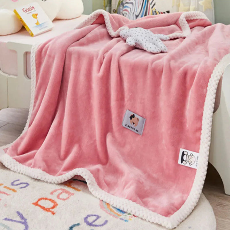 Afralia™ Kids Flannel Nap Blanket - Lightweight & Cozy Single Bed Cover