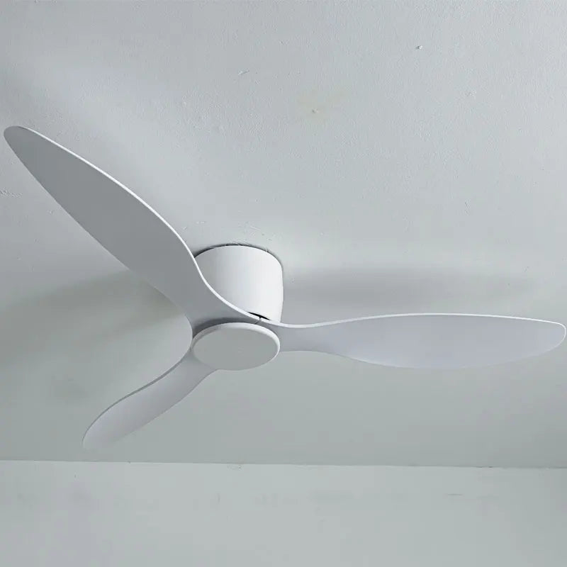 Afralia™ Modern Ceiling Fan DC Motor 6 Speeds Remote Control 20CM Lux&vitae