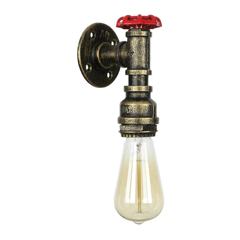 Afralia™ Industrial Iron Wall Lamp Vintage Loft Light E27 LED Wall Lights