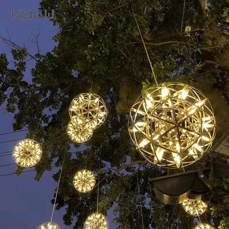 Afralia™ Ball Fireworks Pendant Light: Nordic Modern LED Ceiling Lamp for Shop Decor