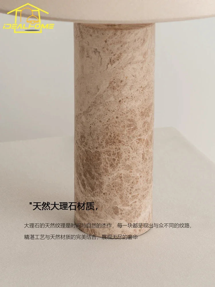 Afralia™ Wabi-sabi Marble Table Lamp LED E27, Modern Designer Desk Light for Home Decor