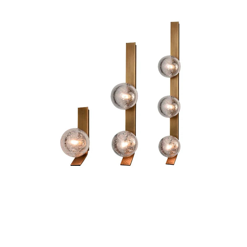 Afralia™ Bubble Glass Wall Sconce Lamps LED Modern Background Light