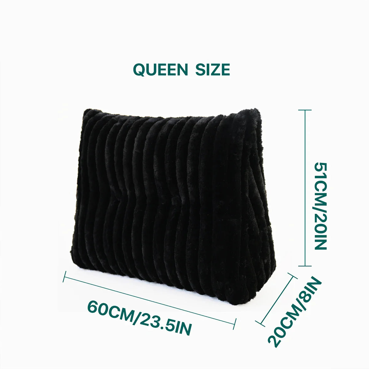 Afralia™ Headboard Wedge Pillow - Triangular Bed Rest Support & Reading Bolster