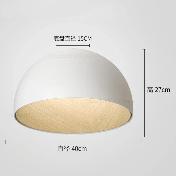 Afralia™ Luxury Inclined Bowl LED Ceiling Light for Bedroom, Living Room, Kitchen