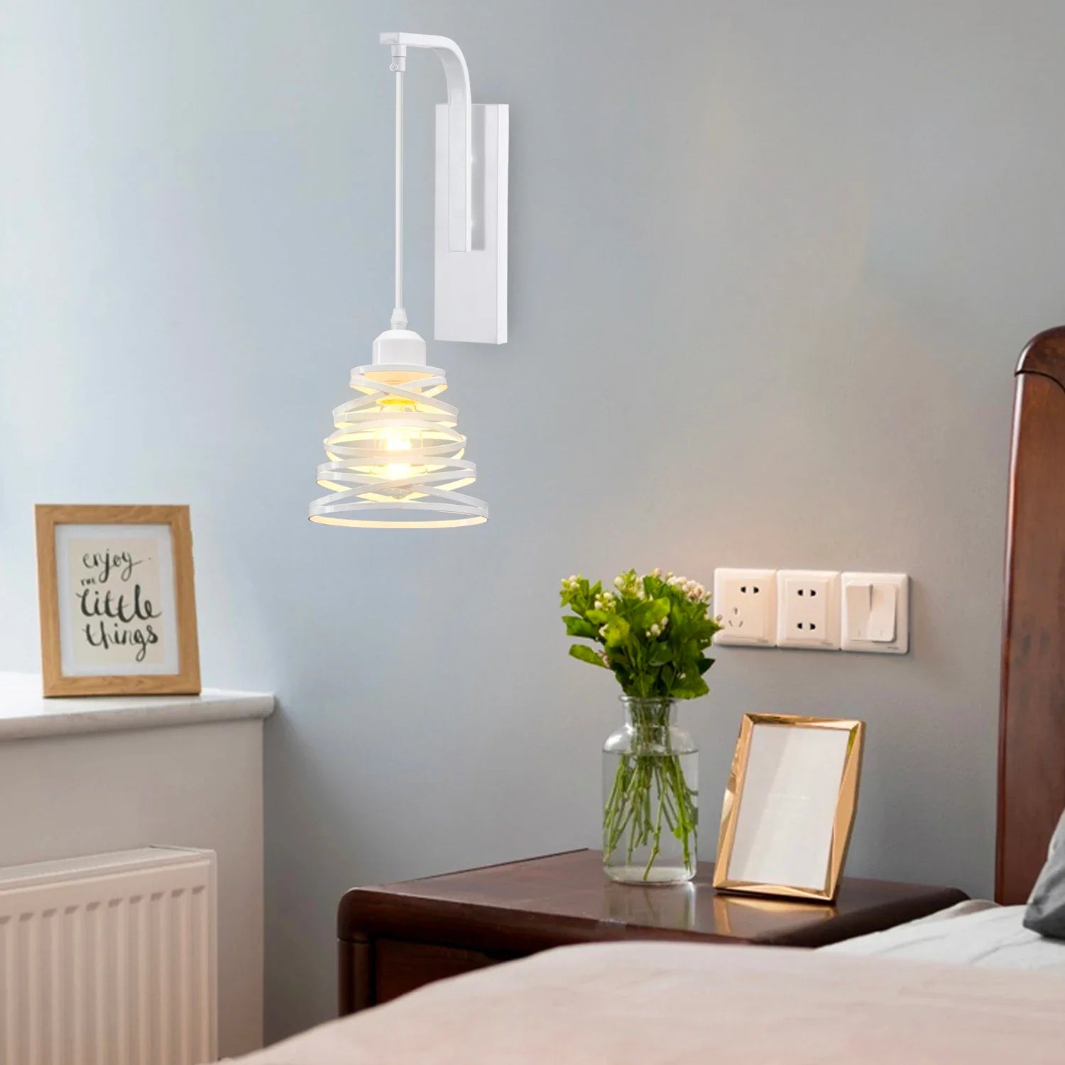 Afralia™ Modern Vintage LED Wall Lamp Bedside Light Fixture Sconce Indoor Lighting Fixture E27