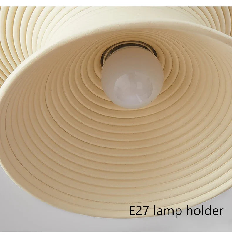 Afralia™ Wabi Sabi Cream Wind Chandelier: Minimalist LED Pendant Light for Home Decor