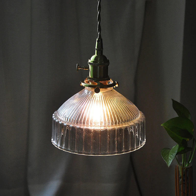 Afralia™ Glass LED Ceiling Chandelier: Modern, Pastoral Color, Small, Simple, Bedroom Lighting