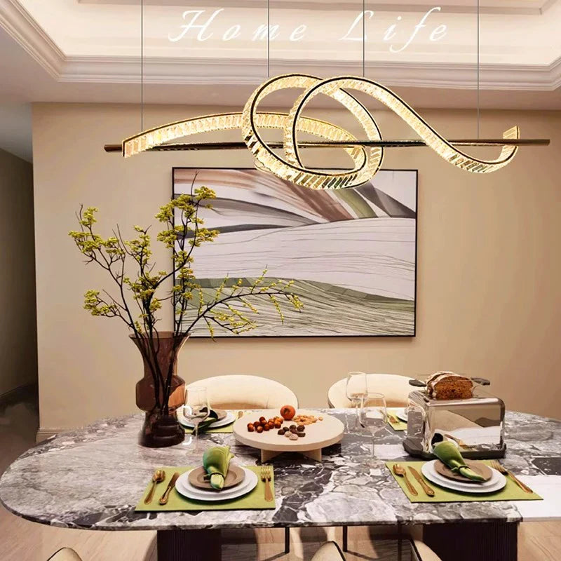 Afralia™ Modern Pendant Light: LED Chandelier Ceiling Lamp for Dine Room Dining Decor