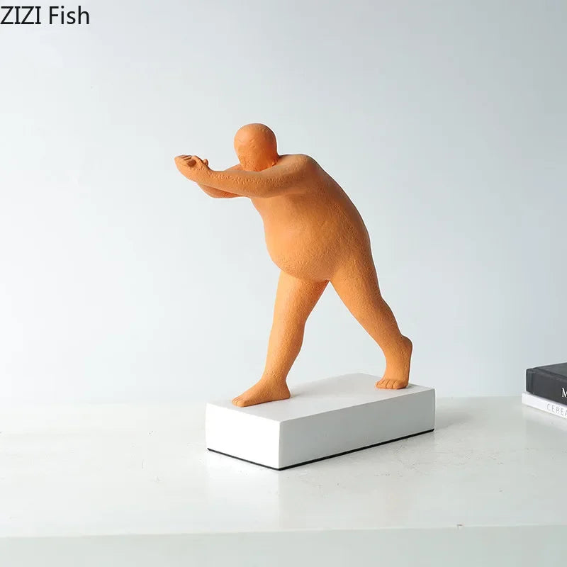 Abstract Resin Sculpture Modern Home Decor by Afralia™